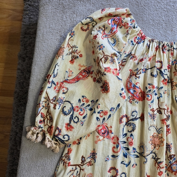 Mira boho oversized paisley tunic size small - Picture 5 of 13